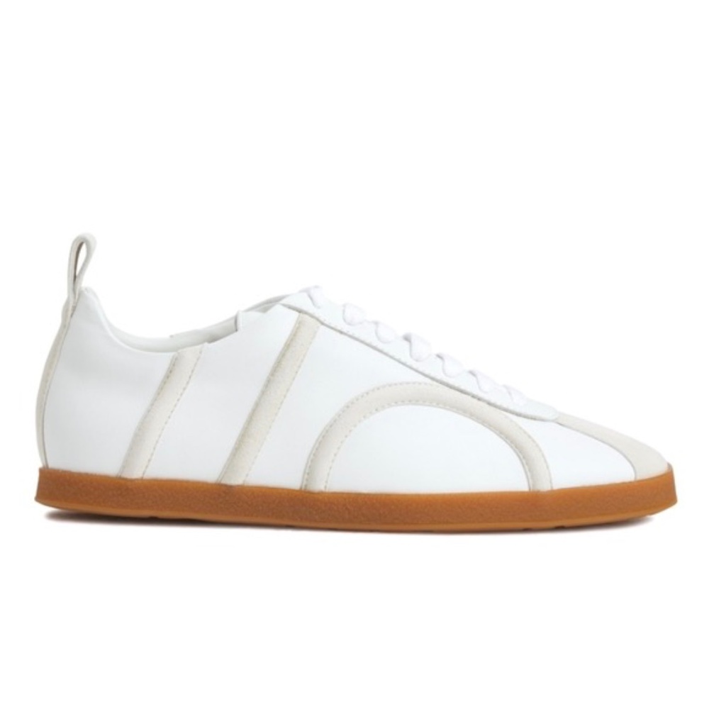 Toteme Off White "the Leather" Low Top Sneakers